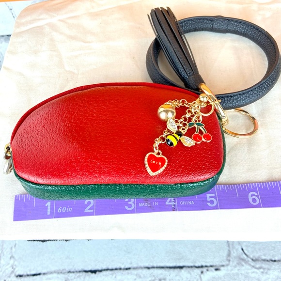 Gucci GG coin card keychain wristlet bracelet - Picture 14 of 15